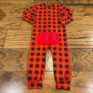 3T “Parker” Monogram Buffalo Plaid Zip PJS